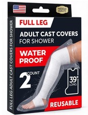 Mighty-X 100 Waterproof Cast Covers for Shower Leg - Tight Seal - 2pk