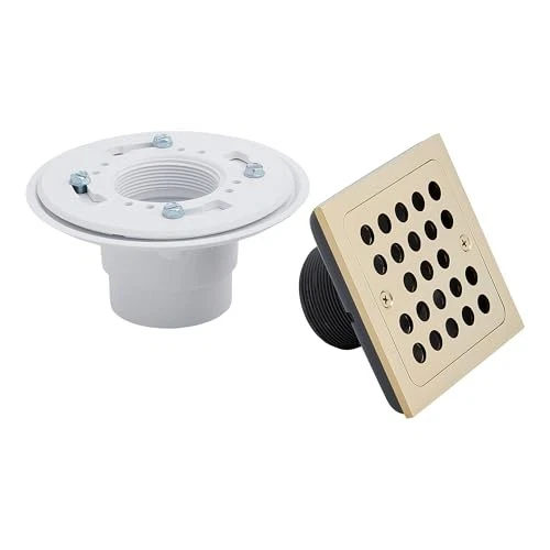  446698 Menlo Square Shower Drain - Polished Nickel  - Picture 4 of 8