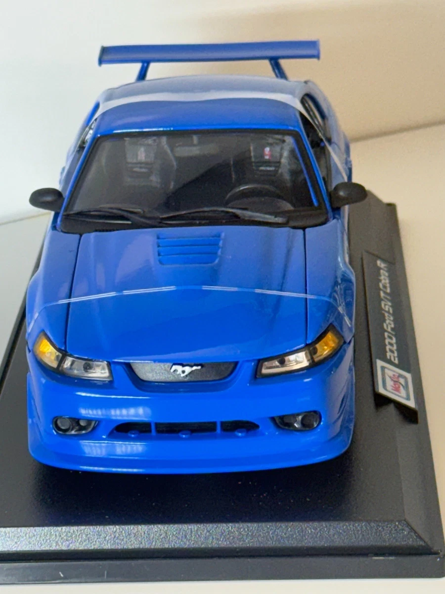 ミニカー Maisto MUSTANG SVT COBRA R (2000) 1/18 1:18 SCALE MAISTO 2000 FORD MUSTANG SVT COBRA R BLUE DIECAST MODEL