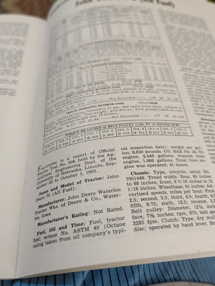 Great John Deere Tractors 1952-1959 Compiled By Alan C. King 1988 40-830 Series - Image 3 of 3
