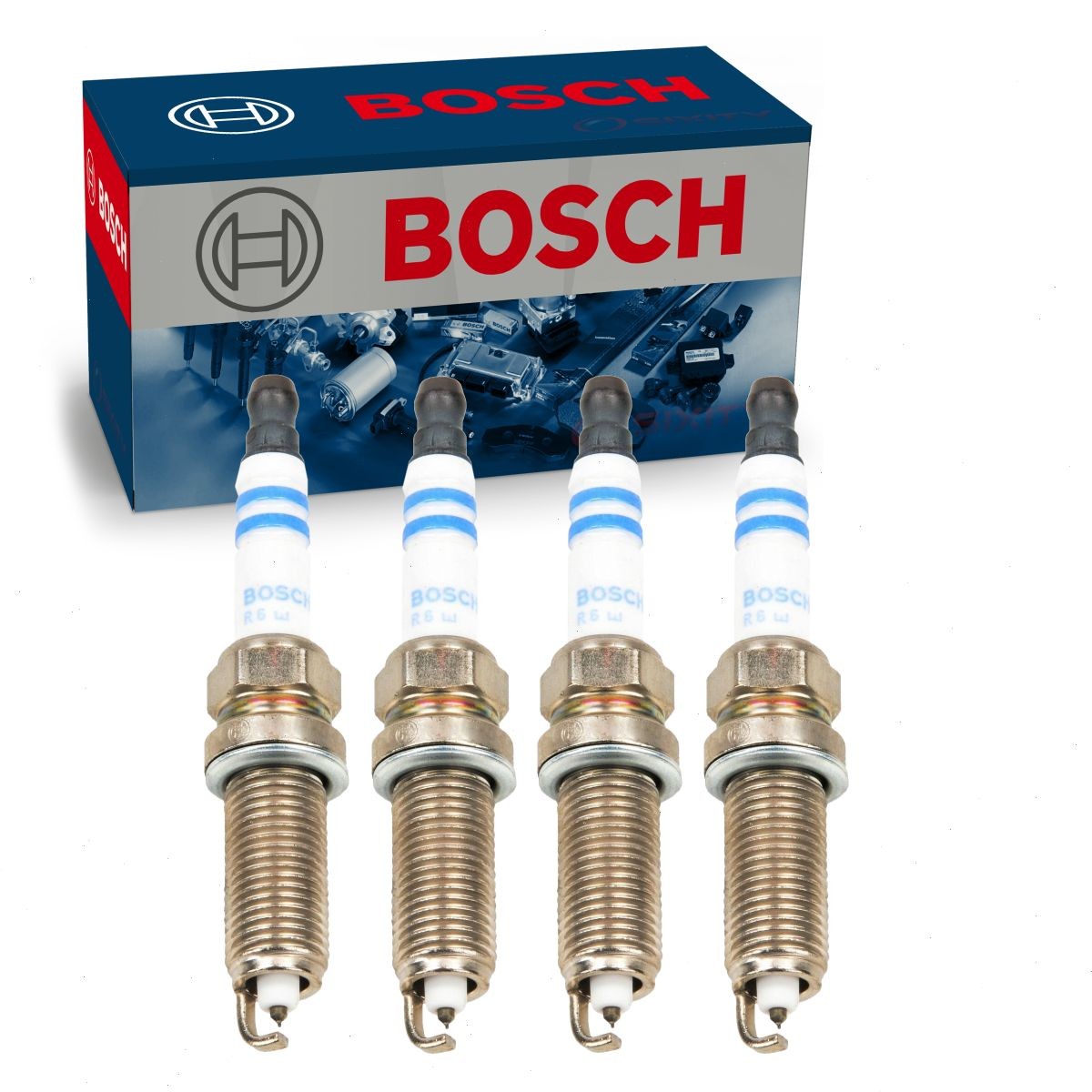 4 pc Bosch Double Platinum Spark Plugs for 2014-2019 Nissan Versa Note 1.6L wm