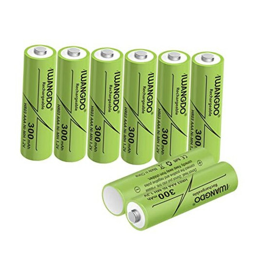 Batteries AAA 300mAh HR03 Ni-MH 8pcs Ni-MH Rechargeable Pre-Charged for