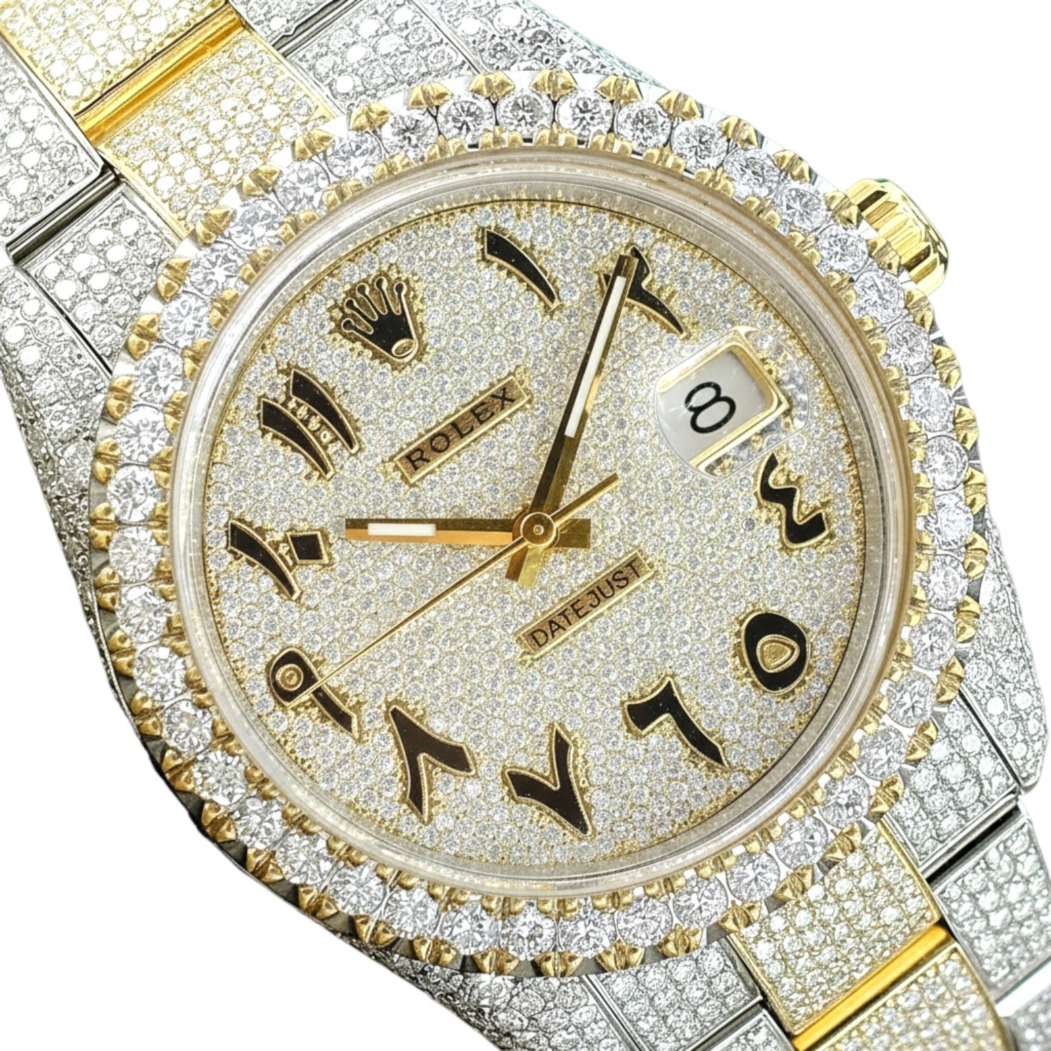 Rolex Mens Datejust Ii 126333 Mens Watch 41mm Full Loaded Iced Out Approx 16cts