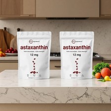 2 Pack  Astaxanthin 12mg, 120 Softgels, 4 Month Supply-NEW FREE SHIPPING
