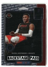 2019-20 Hoops Premium Stock #5 Russell Westbrook Backstage Pass