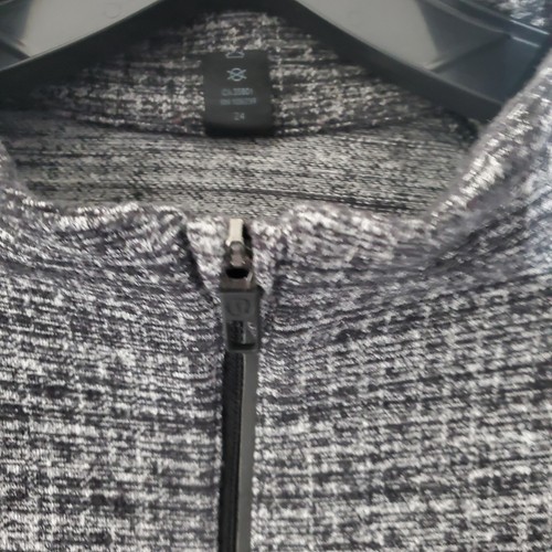 Lululemon Pullover Mens Medium Gray Black Textured Half Zip Sweater Athletic - Picture 6 of 14