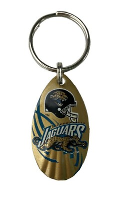 NFL Jacksonville Jaguars Vintage Teardrop Spinner Keychain