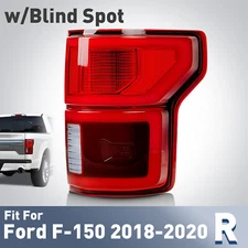 LED Tail Light W/Blind Spot For Ford F150 2018 2019 2020 Right Side Primed