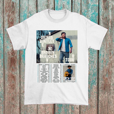 DIERKS BENTLEY アルバムTシャツ　古着 NEW Dierks Bentley 2025 Broken Branches Tour T Shirt White All