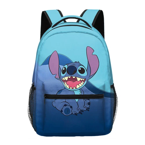 Cartoon Stitch School Backpack Laptop Bags Kids Handbag Travel Bag Teenagers Bag - Picture 12 of 56