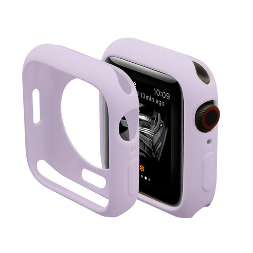 Pour Apple Watch Series 3 4 5 6 7 8 SE étui pare-chocs silicone 38 40 41 42 44 45 mm - Photo 17 sur 17