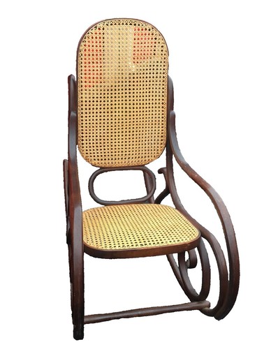 Pair Vintage Thonet Bentwood Chairs With Green Vinyl Back | eBay