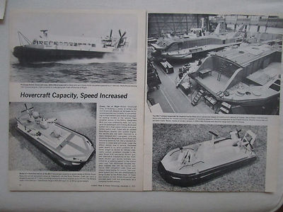12/1973 ARTIKEL 2 SEITEN BRITISH HOVERCRAFT BH7 IMPERIAL IRANIAN NAVY SRN6