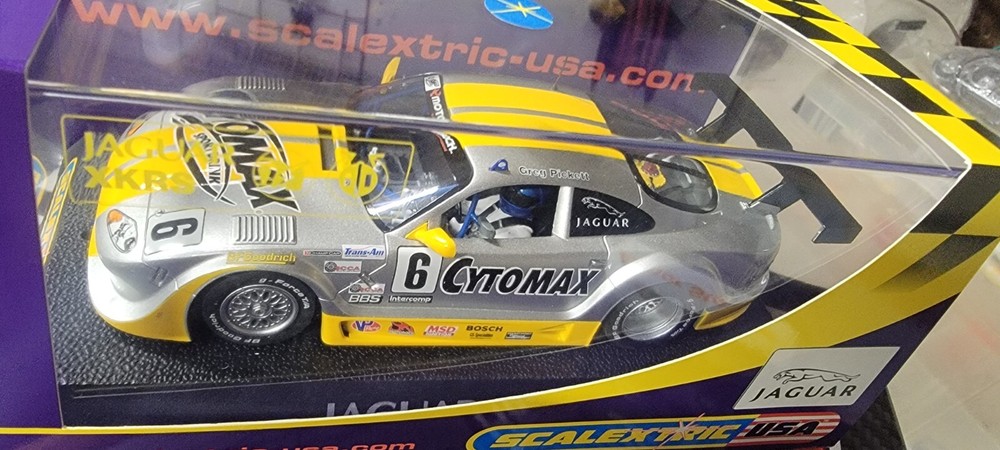 Scalextric Jaguar XKRS Cytosport #6 Slot Car driven by GREG PICKETT