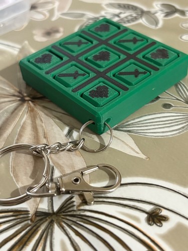 TicTacToe Minecraft Cubic Portachiavi Zaino Portachiavi Ritorno a Scuola Portachiavi Giocattolo - Foto 16 di 17
