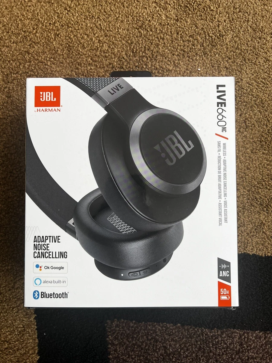 JBL Live 660NC Wireless Over-Ear Noise Cancelling Headphones (Black)