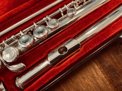 Vintage YAMAHA FLUTE - YFL 211 II - SILVER Plated/Emech - Made in