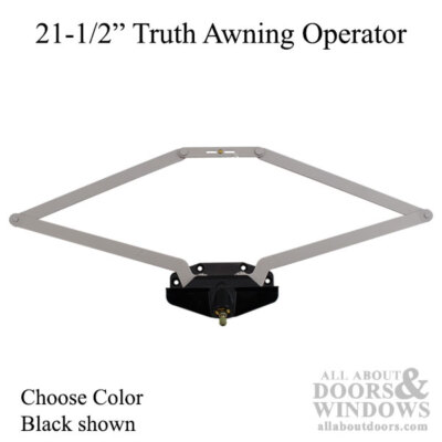 Truth Awning Operator, 21-1/2 inch Single Hook Roto Gear Operator Choose Color