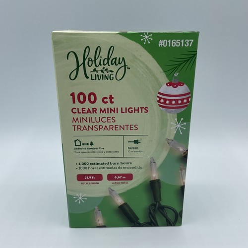 Holiday Living 100 ctClear Mini Lights Indoor/Outdoor Christmas Price