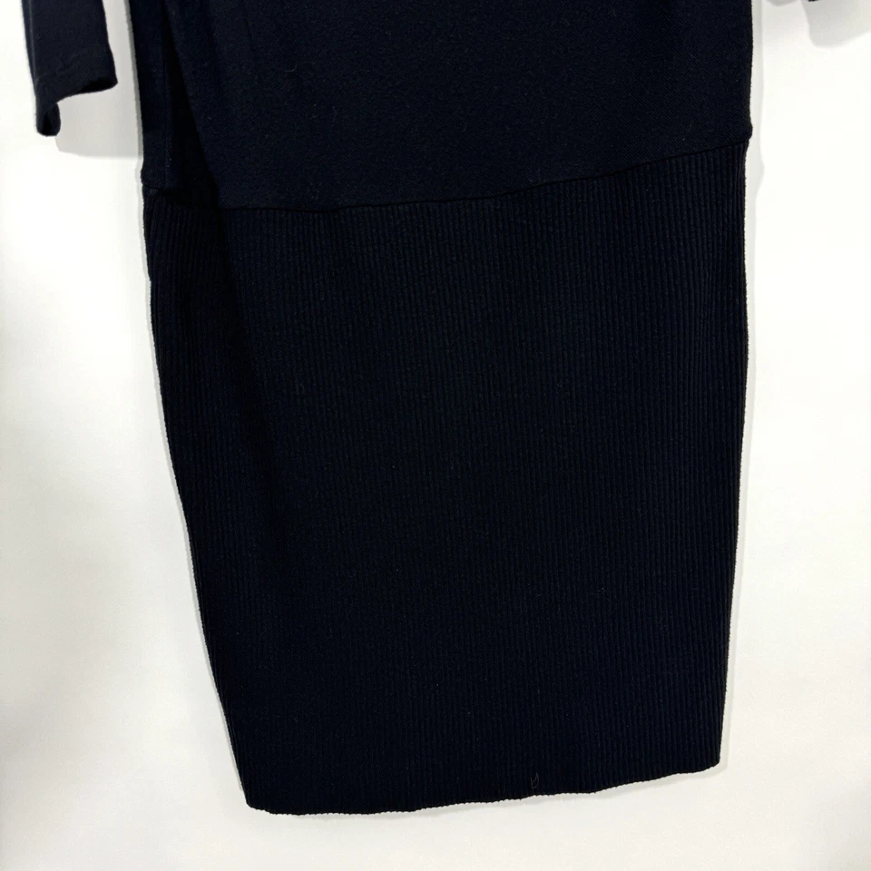 Michael Stars Los Angeles Women’s Size Small Black Cecile Fitted Cowl Neck Dress - Image 3 of 4
