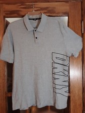 Mens DKNY Polo Shirt LG