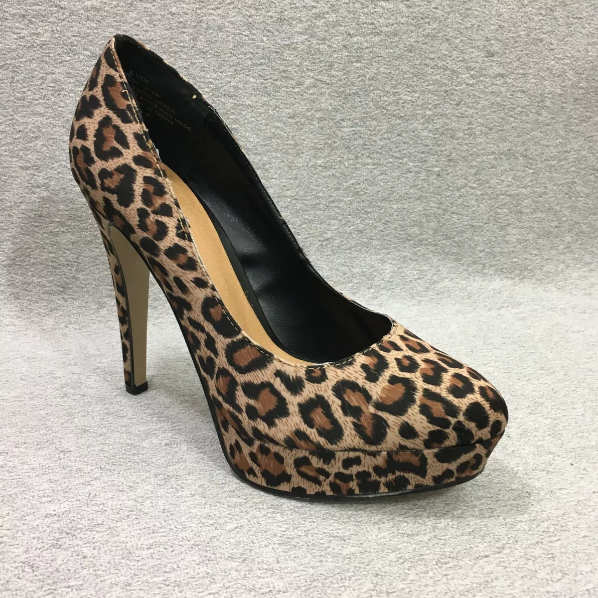 City Streets Shoes Women s Size 6.5 Brown Leopard Print Platform