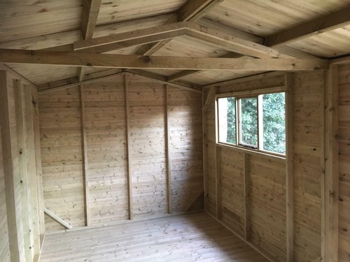 16x8 WOODEN WORKSHOP TANALISED SHED STORE 16X8 HEAVY DUTY APEX WORKSHOP - Picture 4 of 12