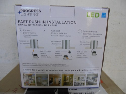 Progress Lighting Retrofit Square Progress Lighting 4 in. Brushed Nickel 8PK - Picture 5 of 6