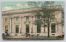 Postcard Post Office Flint Michigan