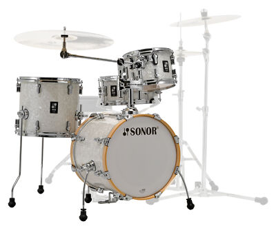 Sonor AQ2 Safari Shell Set WHP White Pearl Kesselsatz Schlagzeug Drumset foliert