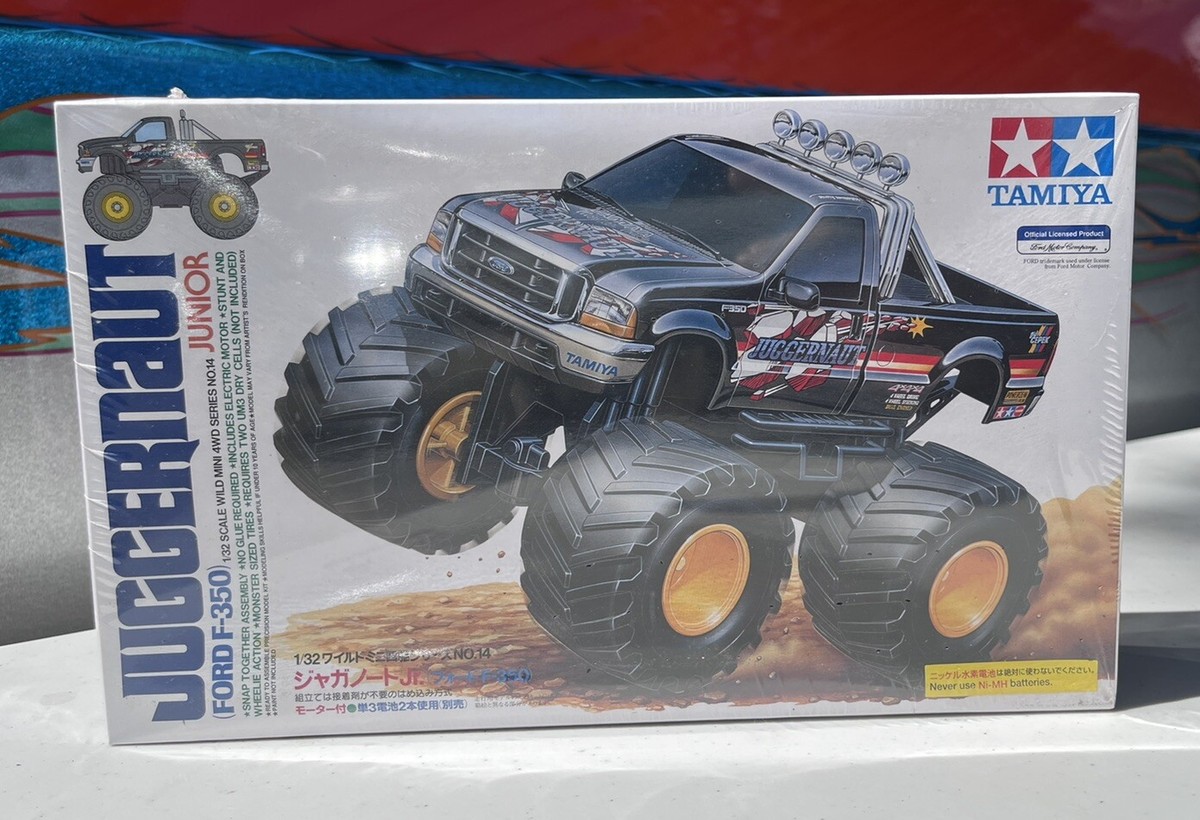 1999 Tamiya Juggernaut Junior Ford F-350 Pickup 4WD 1:32 #17014