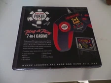 SEALED! WORLD SERIES OF POKER PLUG AND PLAY 7 IN 1 CASINO GAME by EXCALIBUR