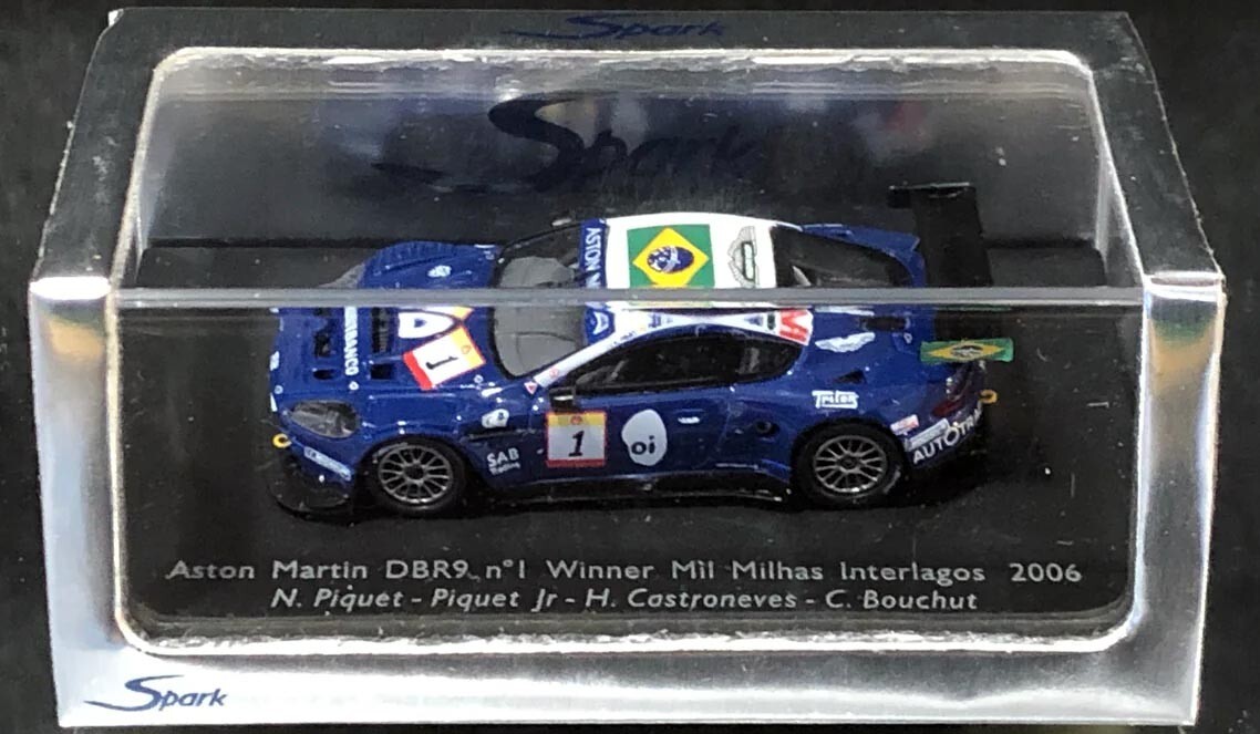 SPARK 1/87 ASTON MARTIN DBR9 #1 WINNER Mil Milhas INTERLAGOS 2006
