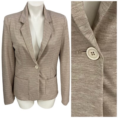 Cotton On Blazer Women Medium Brown Work Office Capsule Minimalist Basic