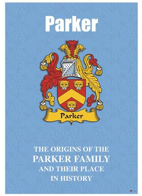 Parker English Surname History Booklet with Historical Facts of this Famous Name