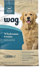Wag Dry Dog Food, Salmon and Brown Rice, 30 lb Bag