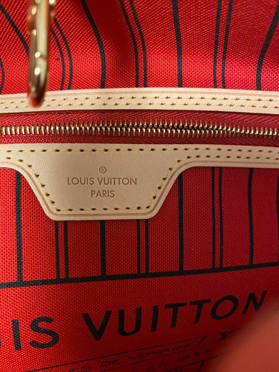 Louis Vuitton Neverfull MM W/Cherry Red Inside for Sale in Orange
