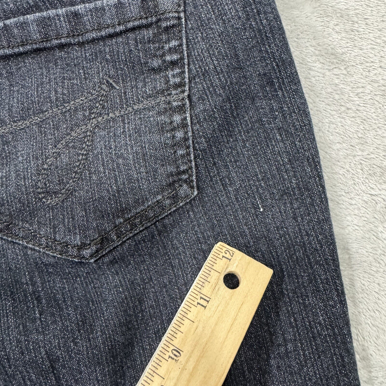 Jag Jeans Womens 10 Petite Blue High Rise Straight Stretch Dark Wash Pull On