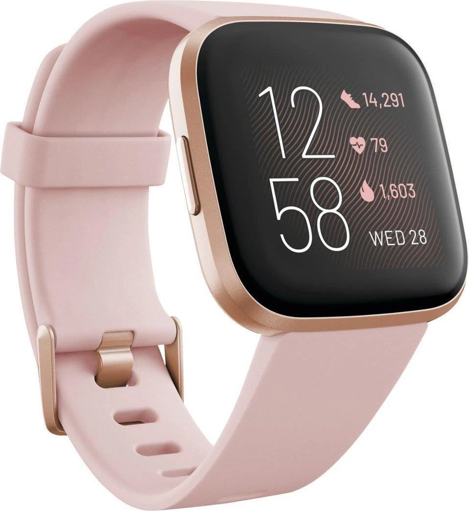Fitbit Versa 2 Wristband Activity Tracker Rose Copper (FB507RGPK) - Very Good