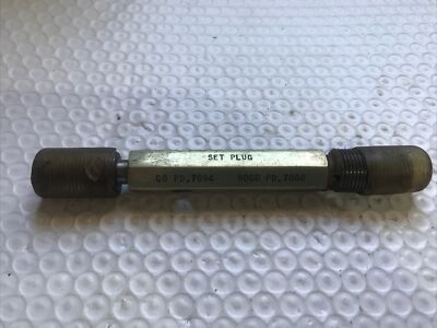 3/4-16UNF-3A Thread Plug Gage Go P.D. .7094 No Go PD .7056