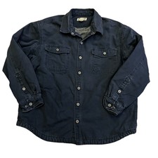 Duluth Trading Co Sz Xl Button Down Coat Jacket Lined Workwear Hipster Preppy
