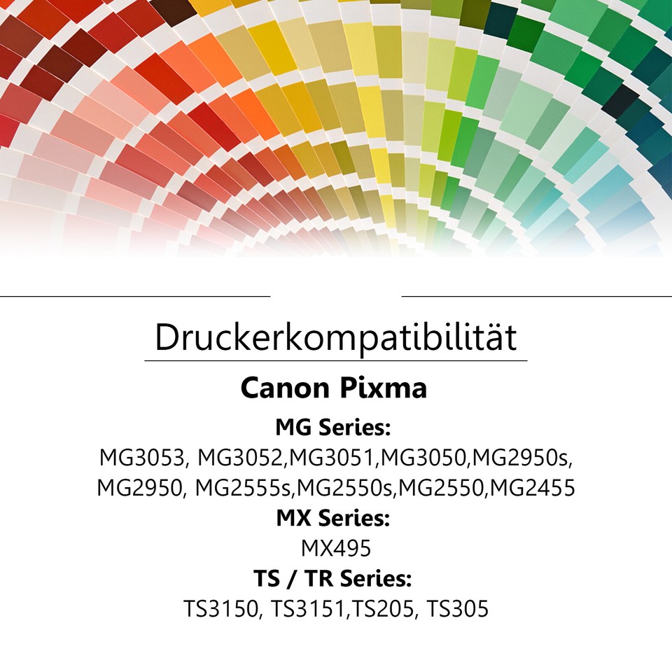 1x PG545 XL 1x CL546 XL Druckerpatronen für Canon MG3053 MG3052