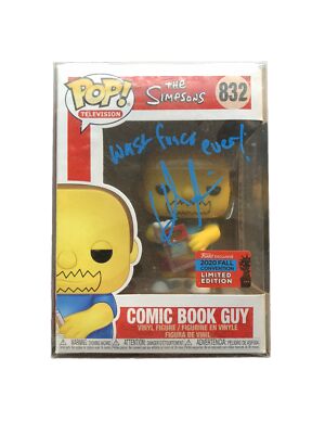 Hank Azaria Signed Autographed Comic Book Guy Funko Pop #832 The