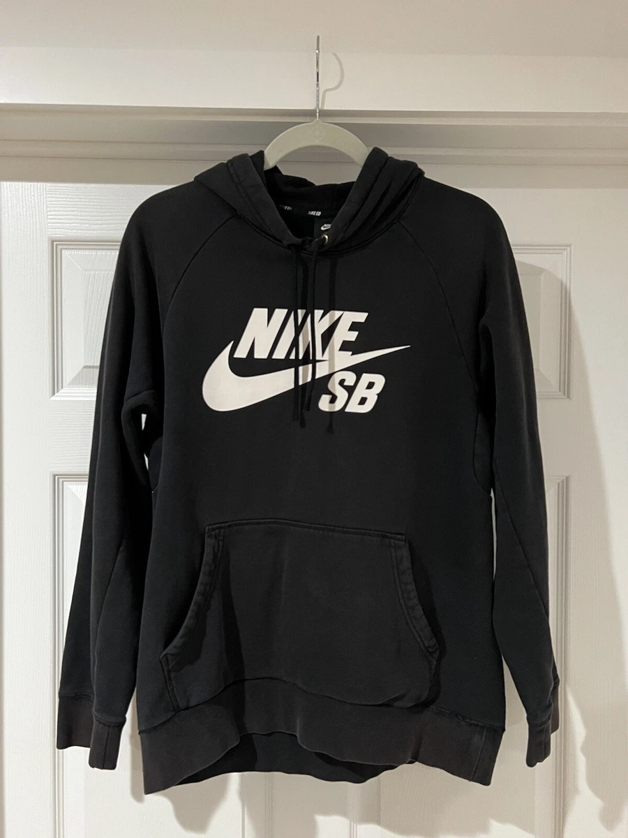 Nike sb black best sale sweatshirt