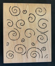 JRL Design Wood Wooden Mounted Stamp V146 Sunny Morn Background 6" by 5"