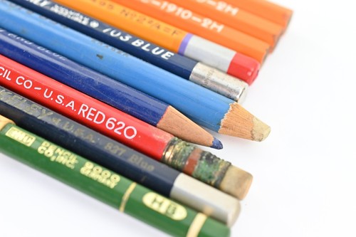 Vintage HTF Drawing Drafting Pencil Lot Ebhard Faber Dixon General Wood Clinched - Picture 8 of 9