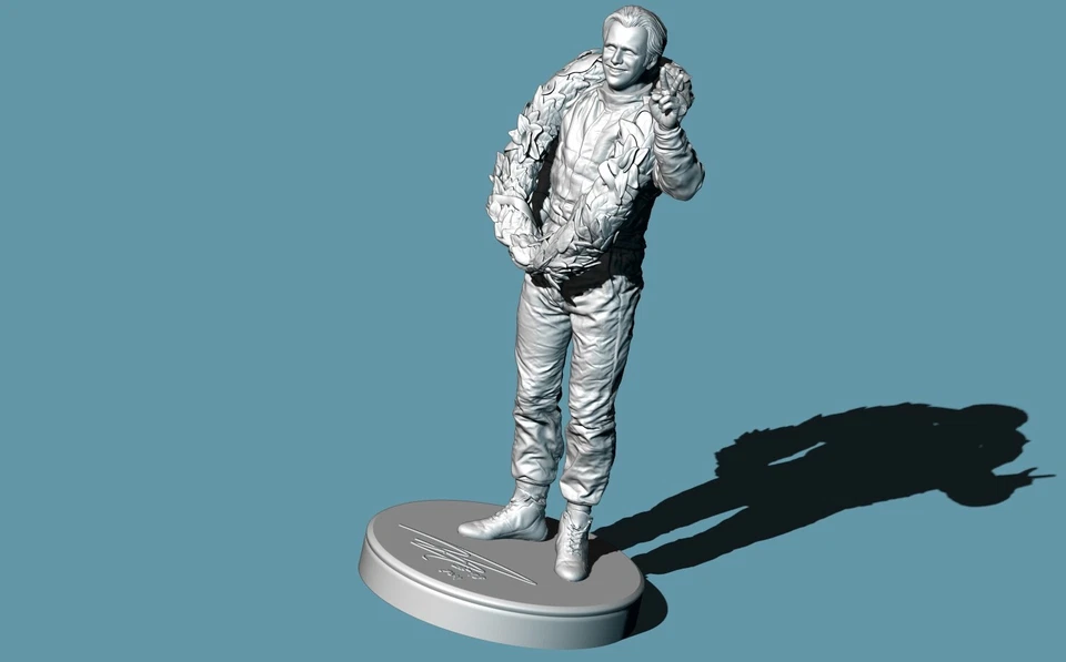 AUTO INDY INDY MODELLO 3D IN RESINA D'ACQUA DAN WHELDON - Immagine 3 di 4