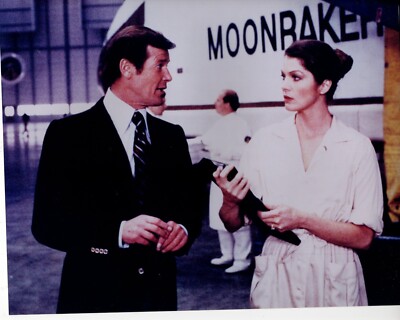 Roger Moore Lois Chiles 8x10 photo #B6262