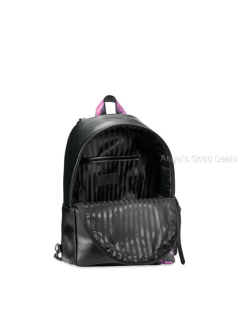 Victoria’s Secret ?Black & Pink? Tie-Dye Studded Small Backpack, NWT! Victoria main image 2