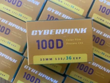 Cyberpunk 100D 36 exp C41 35mm Color Negative Film NO REMJET Kodak Vision3 50D